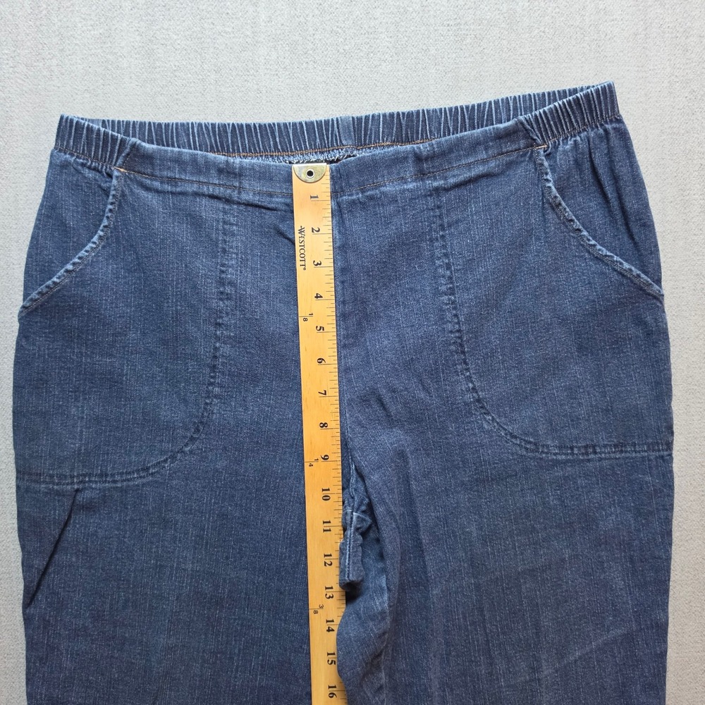 Just My Size Jeans Women 1X Petite Blue Elastic Waist Comfort Stretch Denim - Picture 6 of 15
